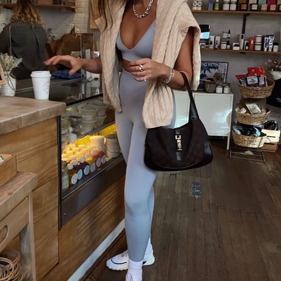 NWT WeWoreWhat Pearl Blue Seamless Leggings - Picture 8 of 11